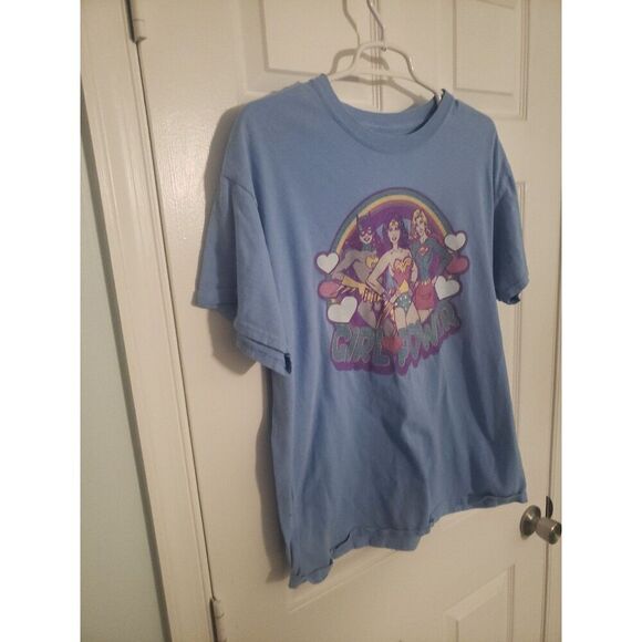 shirt tshirt girl power dc comics size large women - Picture 3 of 5